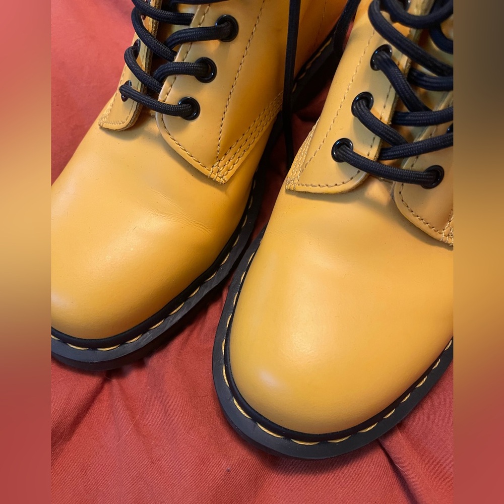 Dr. Martens Yellow Boots - Picture 3 of 6